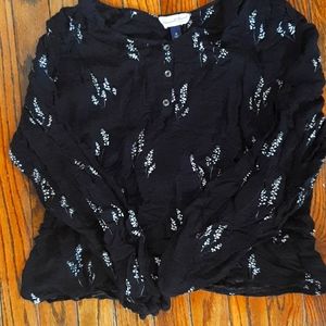 Black & white blouse